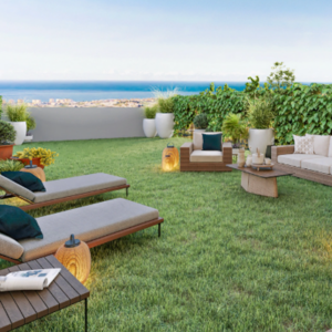 Viviendas de 2 dormitorios con jardín privado y vistas al mar en Torrox.